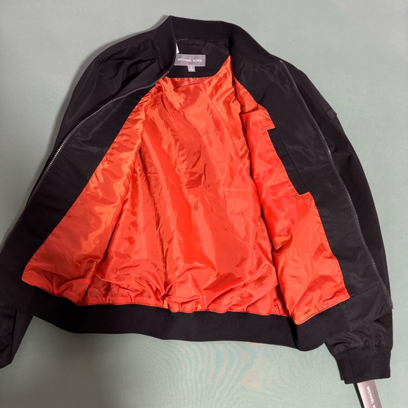 Michael Kors Men's Bomber Jacket Black Men Small - Picture 2 of 6